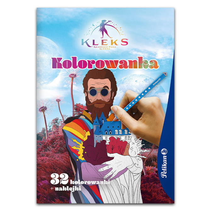 Kolorowanka Kleks A4 Akademia Pana Kleksa 32 strony 170g + naklejki PELIKAN