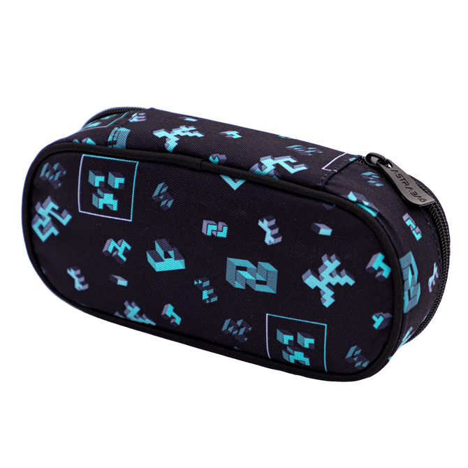 Piórnik kosmetyczka etui usztywniany z klapką Minecraft DarkPixel AC6 ASTRA