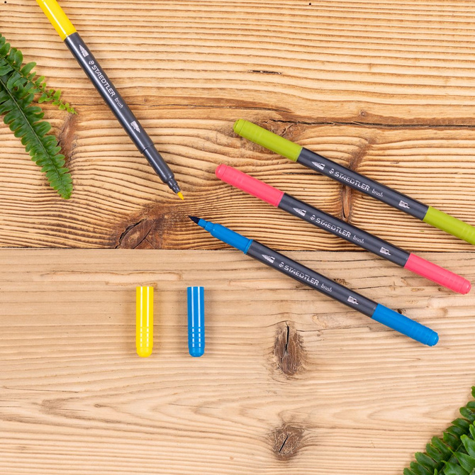 Mazaki pisaki dwustronne pędzelkowe akwarelowe brush pen 36szt STAEDTLER