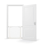 Bramka zabezpieczająca ochronna rozporowa Guardino 89-95cm wys.75cm REER