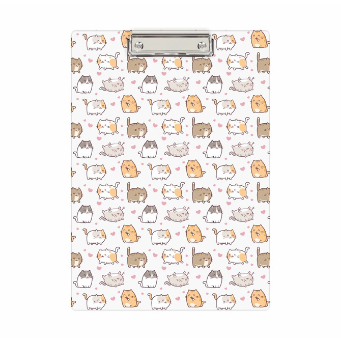 Deska z klipem clipboard podkładka do pisania PVC A4 kotki Kittens BIURFOL