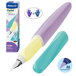 Pióro wieczne Twist dla dzieci prawo/lewo pastel Color Blocking PELIKAN