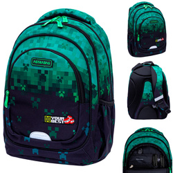 Plecak szkolny Minecraft Do Your Best AB330 3 komorowy 20l ASTRABAG