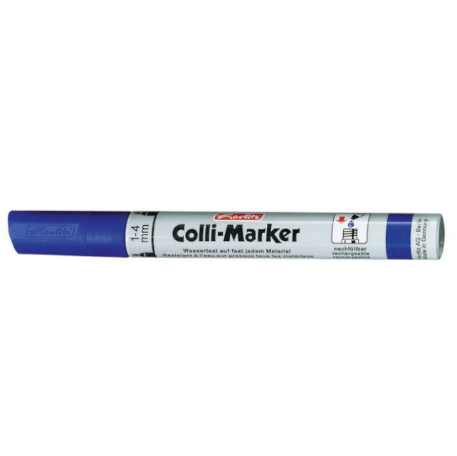 Mazak permanentny niebie Colli-Marker 100x HERLITZ