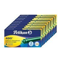 Naboje wkłady pióra wiecznego atramentowe długie 4001 zielone 50szt PELIKAN
