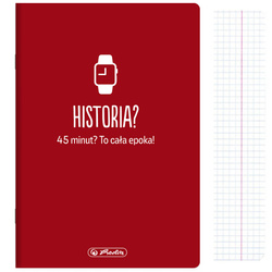 Zeszyt A5 60k kratka historia przedmiotowy soft touch HERLITZ