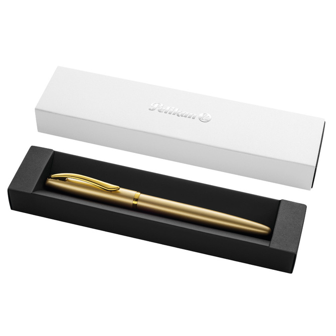 Pióro wieczne Jazz Noble Elegance M P36 pudełko prezent złote Gold PELIKAN