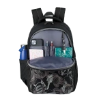 Plecak szkolny młodzieżowy czarny kwiaty 25l OXFORD