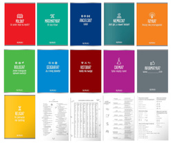 Zestaw zeszyt przedmiotowy klasa 8 11x A5 60k soft touch HERLITZ