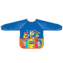 Fartuszek ochronny z rękawami do malowania prac plastycznych dzieci BAMBINO