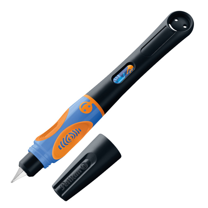 Pióro wieczne Griffix 4 dla dzieci leworęcznych czarne Neon Black PELIKAN