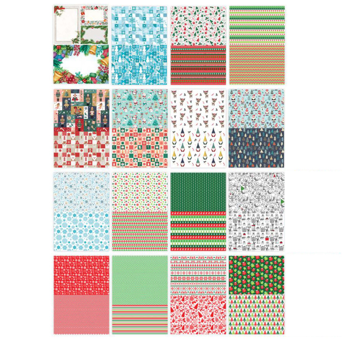 Blok kreatywny święta świąteczny 16 arkuszy A4 32 wzory HAPPY COLOR
