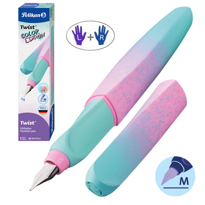 Pióro wieczne Twist nabój prawo/ lewo Pastel Color Edition PELIKAN