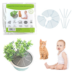 Osłona zabezpieczenie doniczki regulowana 10-28cm