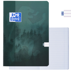 Zeszyt A5 32 kartki w linie z marginesem 99,4µm anti-scratch zielony OXFORD