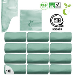 Worki biodegradowalne kompostowalne ATEST 10l 120szt