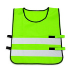 Kamizelka odblaskowa ostrzegawcza zielona dla dzieci szkolnych 45x50cm