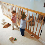 Zabezpieczenie do balustrady, folia PVC, 250x90cm