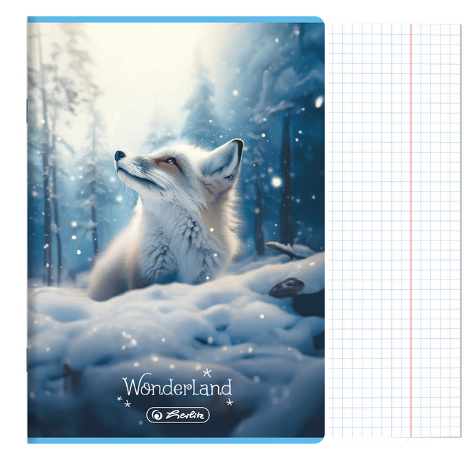 Zeszyt A5 16 kartek w kratkę z marginesem 70g/m2 Wonderland HERLITZ