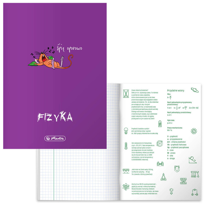 Zestaw zeszyt przedmiotowy klasa 7 11x A5 60k z okładką PP i 1 soft touch