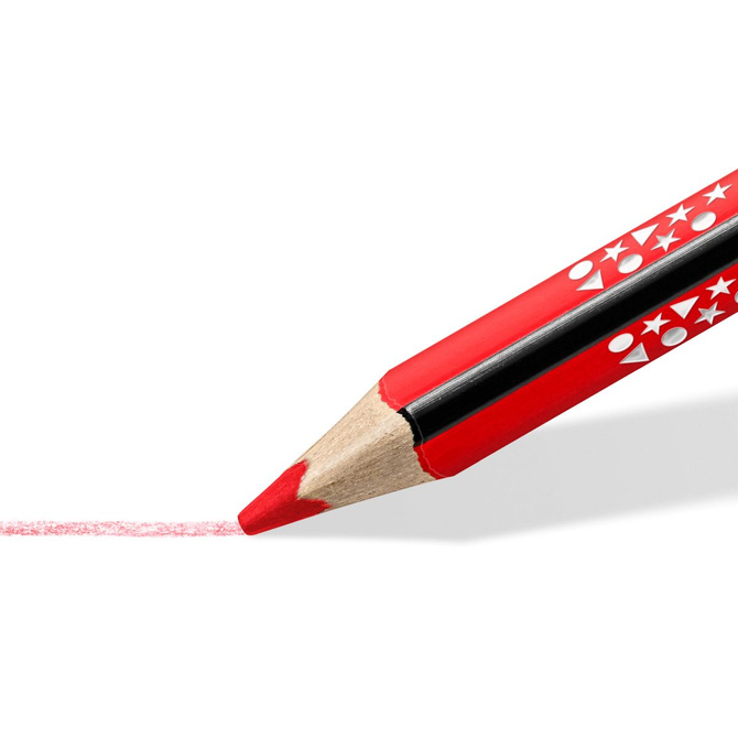 Kredki ołówkowe trójkątne jumbo 12 kolorów Noris colour STAEDTLER