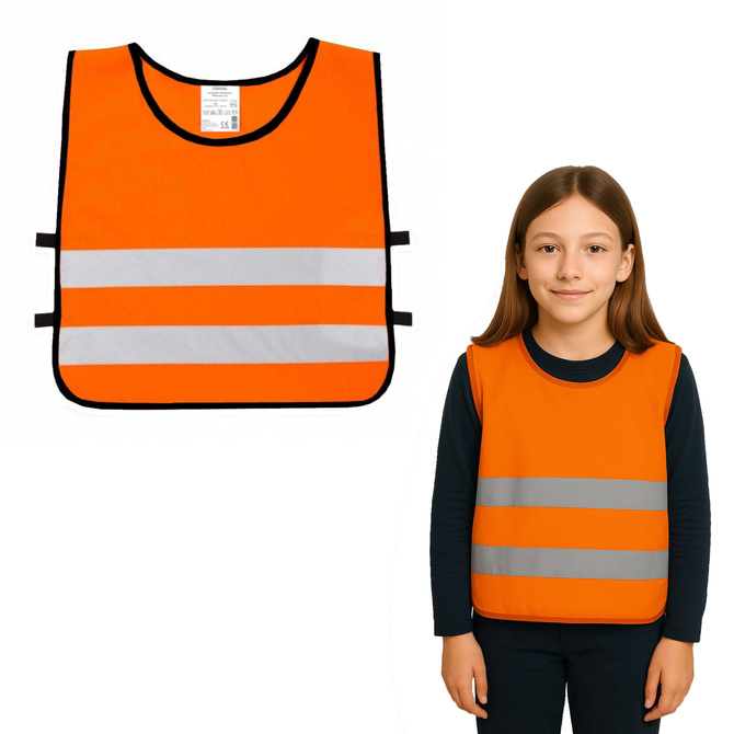 Kamizelka odblaskowa dla dzieci szkolnych 45x50cm