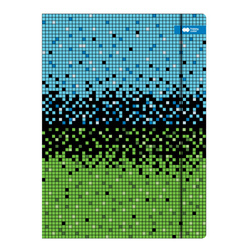 Teczka rysunkowa kartonowa z gumką A4 24x31cm ziel-nieb PIXI HAPPY COLOR