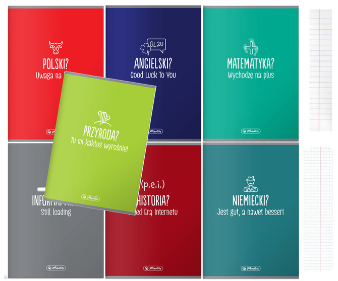 Zestaw przedmiotowy 7 x A5 60k soft touch HERLITZ