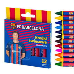 Kredki świecowe woskowe FC Barcelona 12kol ASTRA