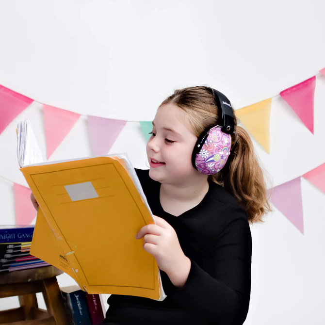 Słuchawki ochronne nauszniki wygłuszające dzieci 3lata+ Maroon BANZ