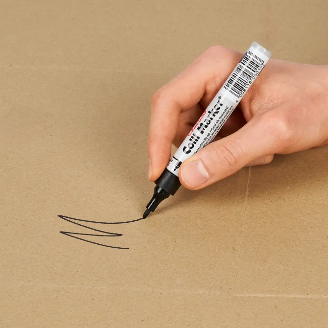 Marker permanentny wodoodporny czarny Colli-Marker 10 sztuk HERLITZ