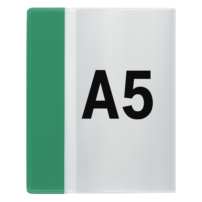 Okładka A5 na zeszyt zeszytowa przezroczysta krystaliczna