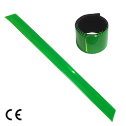Opaska odblaskowa samozaciskowa 3x34cm zielona