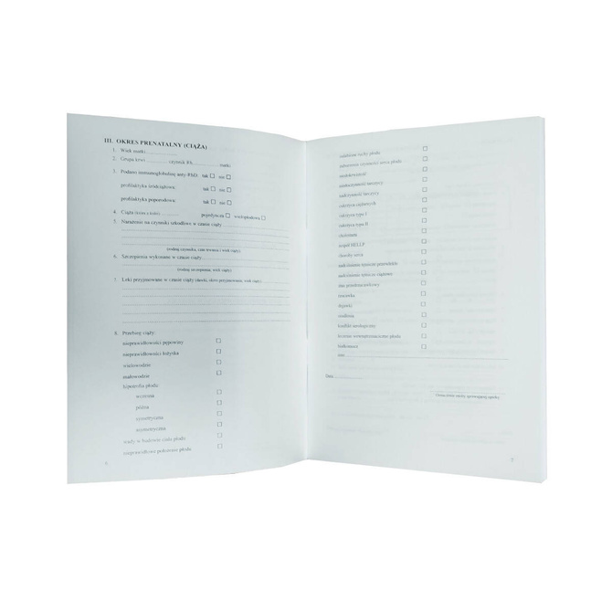 Książeczka Zdrowia Dziecka Książeczka Szczepień A5+okładka