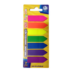 Zakładki indeksujące samoprzylepne 7x25szt ASTRA