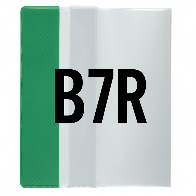 Okładka B7R regulowana 23,6cm x 32-34,7cm przezroczysta krystaliczna