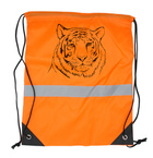 Worek odblaskowy szkolny z nadrukiem logo napis