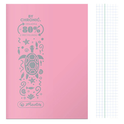 Zeszyt A5 32k kratka okładka z folii PP Eco Pastel Colors różowy HERLITZ