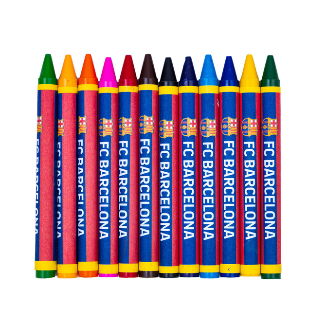 Kredki świecowe woskowe FC Barcelona 12kol ASTRA