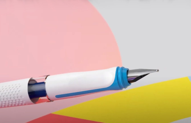 Pióro wieczne dla dzieci prawo/lewo białe ILO PELIKAN