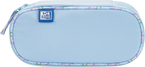 Piórnik kosmetyczka etui usztywniany z klapką błękitny Flowers OXFORD