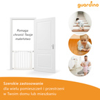 Bramka zabezpieczająca ochronna rozporowa Guardino 89-95cm wys.75cm REER