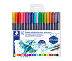 Mazaki pisaki dwustronne pędzelkowe akwarelowe brush pen 18szt STAEDTLER