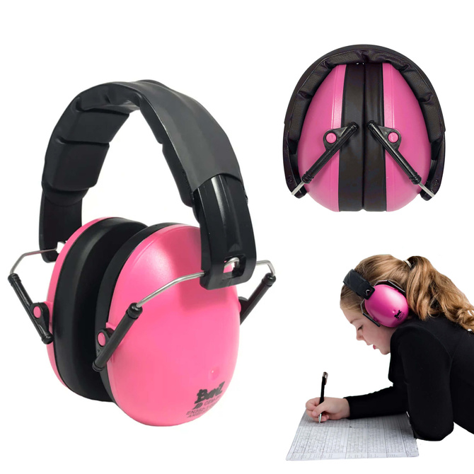 Słuchawki ochronne nauszniki wygłuszające dzieci 3lata+ Petal Pink BANZ