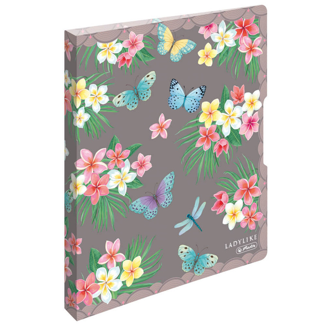 Segregator A4 1,6cm 16mm miękki PP Easy Orga Ladylike Butterflies HERLITZ