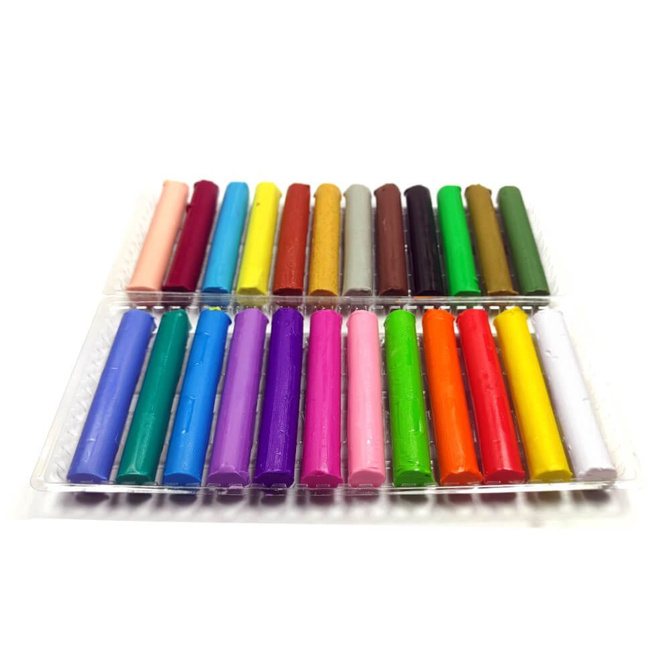 Plastelina szkolna klasyczna okrągła 24kol ASTRA