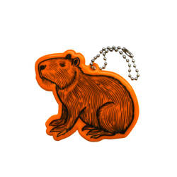 Breloczek brelok gadżet odblaskowy odblask zawieszka kapibara