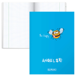 Zeszyt A5 60k w kratkę angielski przedmiotowy okładka folii PP HERLITZ