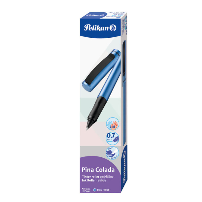 Pióro kulkowe prawo/lewo niebieskie Blue Pina Colada PELIKAN