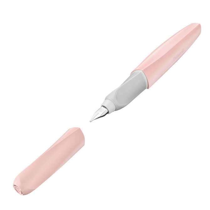 Pióro wieczne Twist dla dzieci prawo/lewo różowe Rose ECO PELIKAN